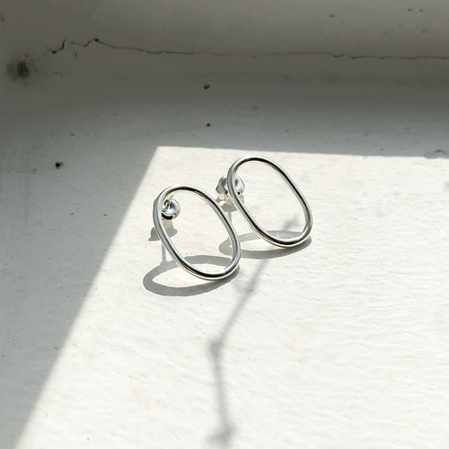 심플 오벌 귀걸이 simple oval earring