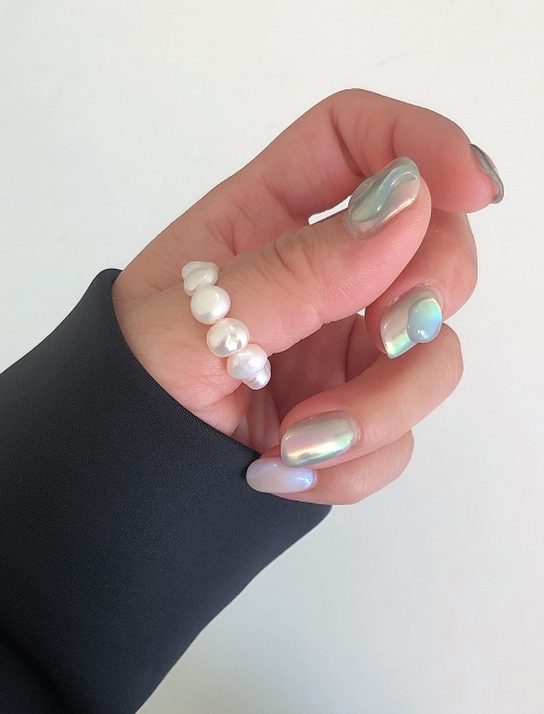 sold out / 담수진주 비즈 링 fresh water pearl beads ring