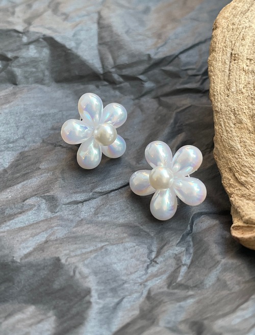 펄 블루밍 귀걸이 pearl blooming earring
