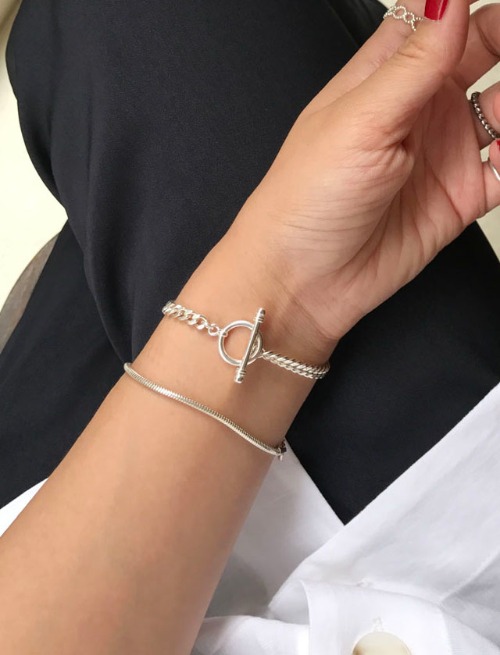 토글 체인 팔찌 toggle chain bracelet
