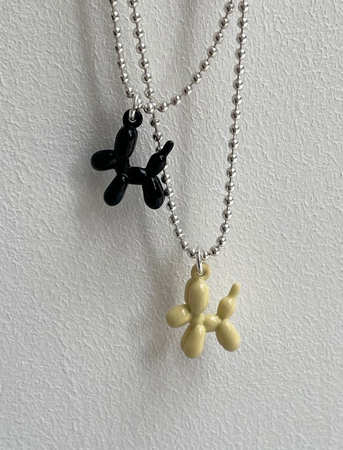 글로시 퍼피 목걸이 glossy puppy necklace