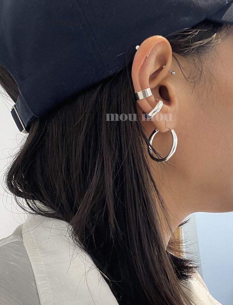 3 X 2.5  링 귀걸이 3 X 2.5 hoop earring