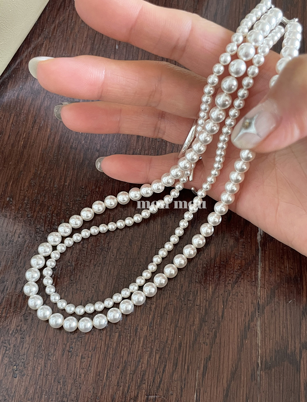 스왈 진주 목걸이 4 mm 6 mm pearl necklace