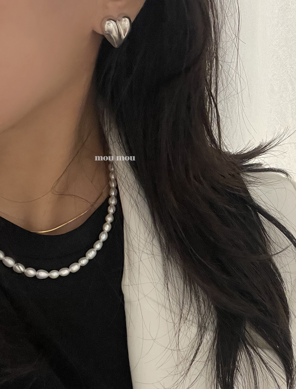 데일리 담수진주 목걸이 5 mm daily pearl necklace