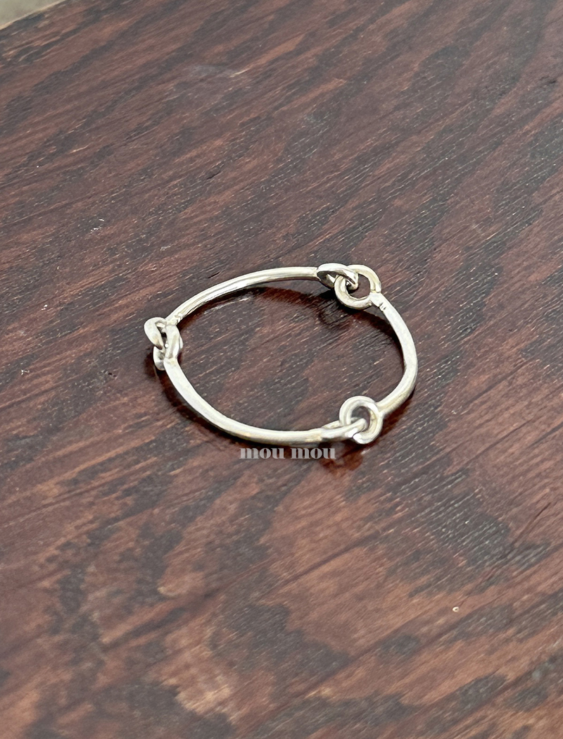 와이어 링크 반지 wire linked ring