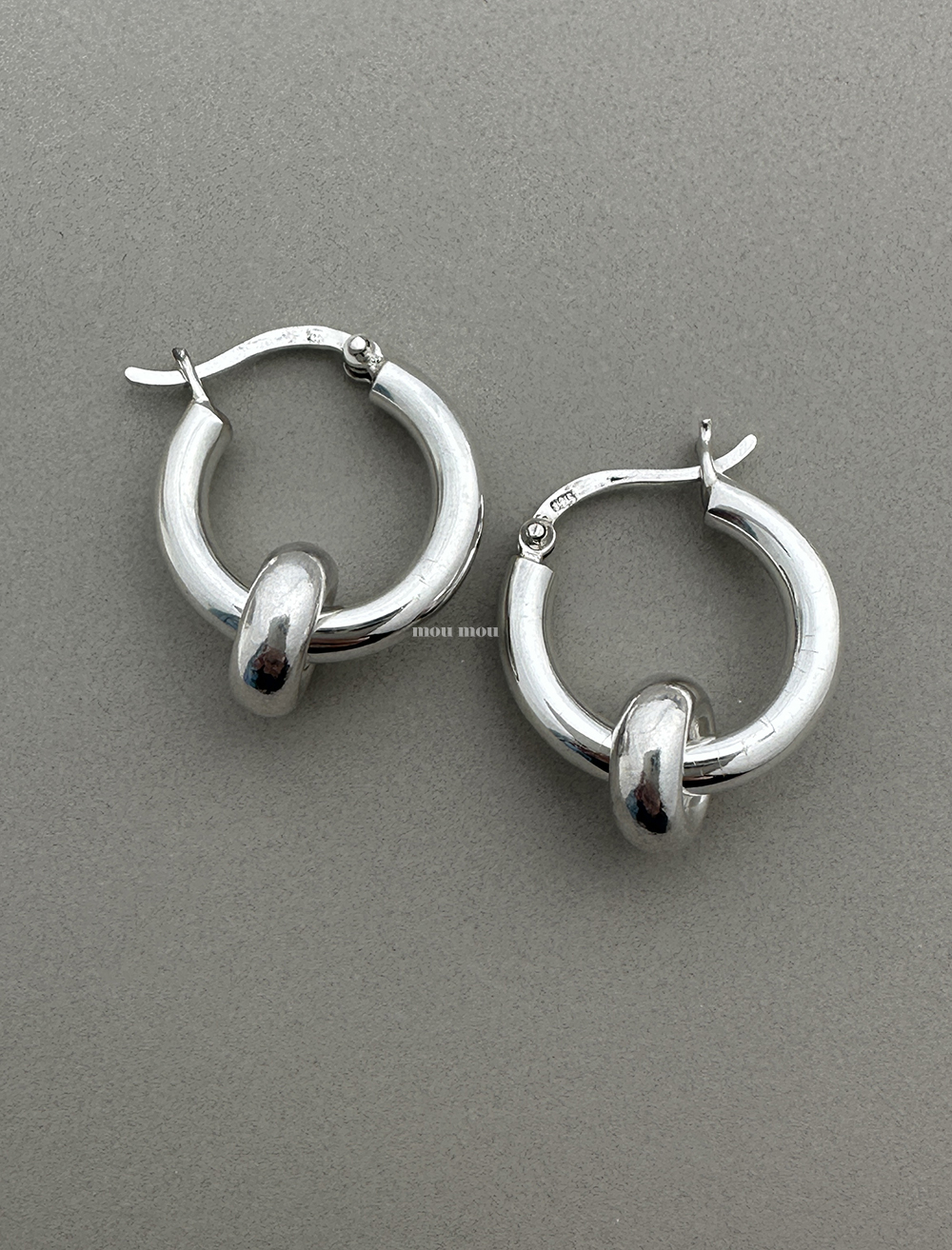 튜브 2 cm 링 귀걸이 tube basic hoop earring