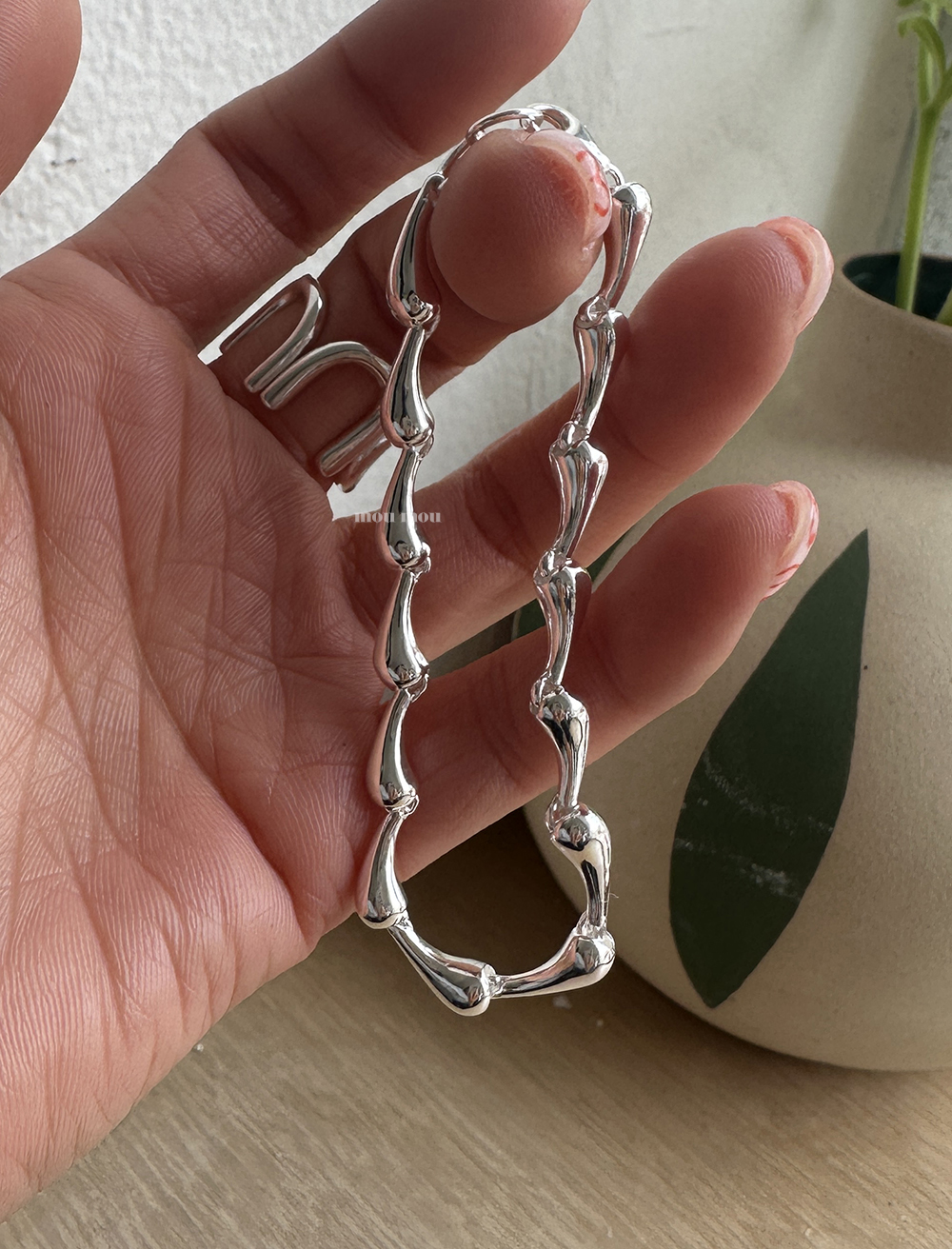 물방울 체인 팔찌 small drop chain bracelet