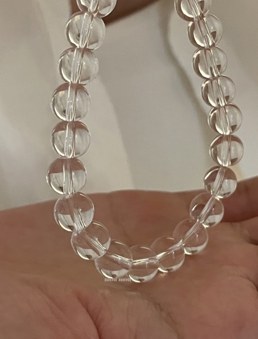 10 mm 백수정 팔찌 10 mm crystal bracelet