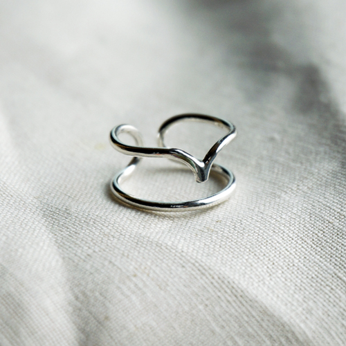 silver _ pointed rings ( 2 types )