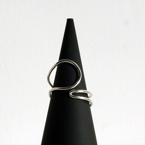silver _ coil ring