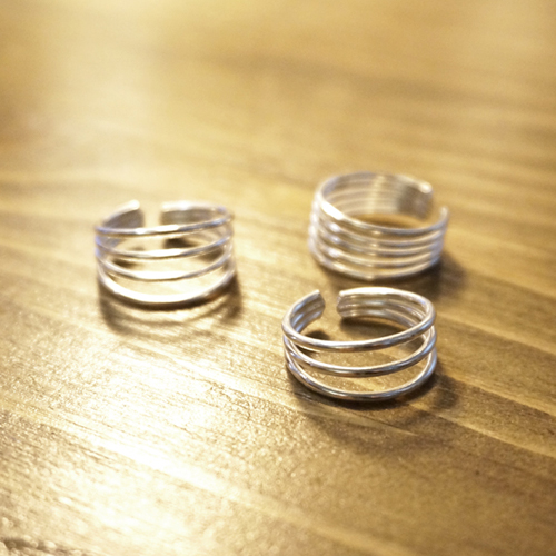 silver _ STRING knuckle ring