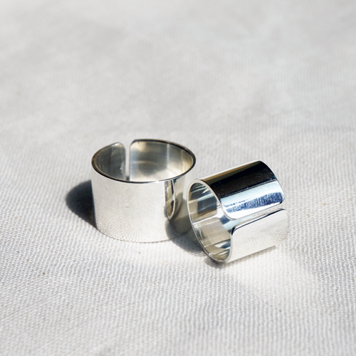 silver _ plain band ring Ⅱ
