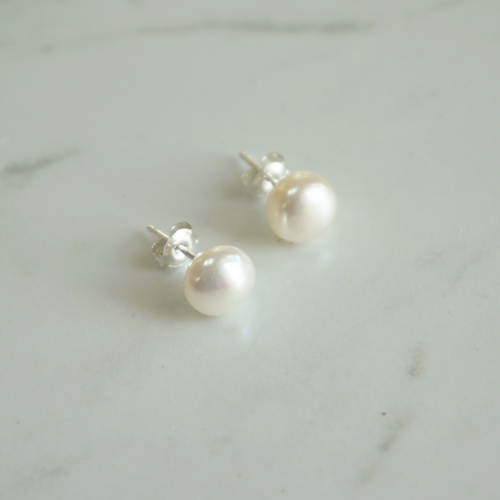 담수 진주 귀걸이  fresh-water pearl earrings