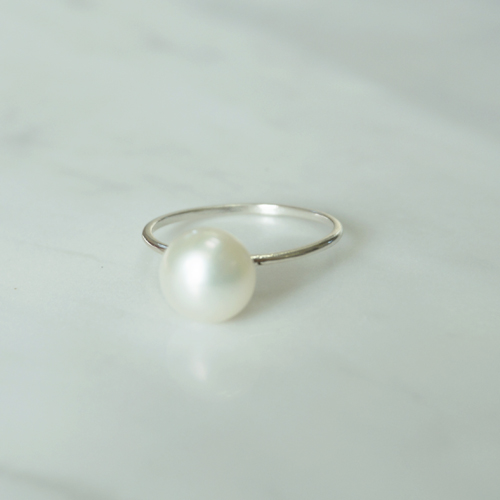 심플 담수진주 반지 fresh-water pearl ring