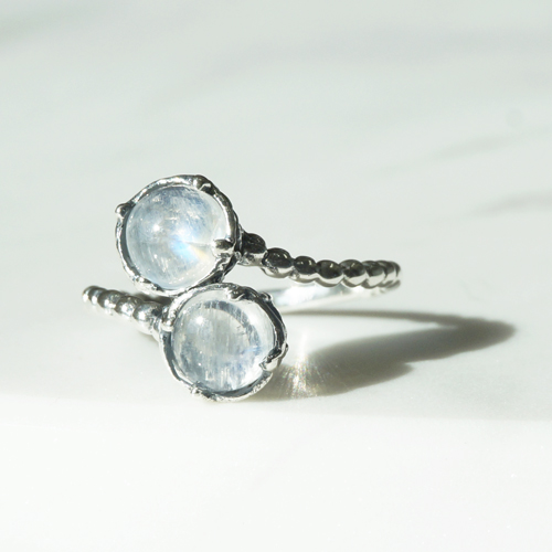 silver _ the moonstone ring 