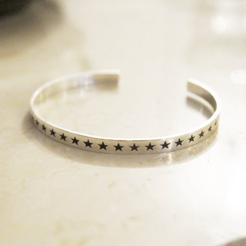 silver _ STAR cuff bracelet