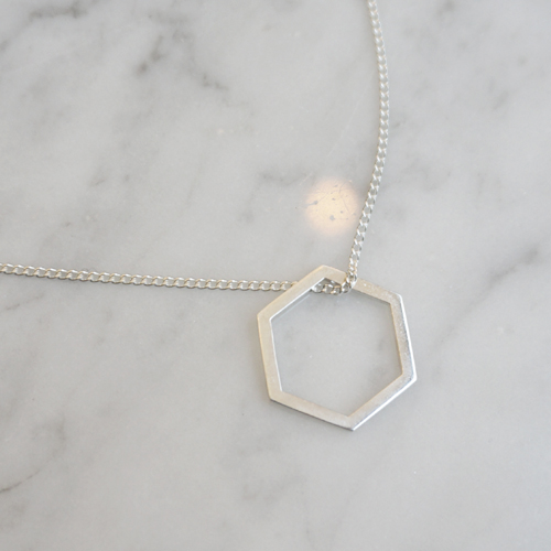 sold out / 헥사곤 목걸이 hexagon necklace