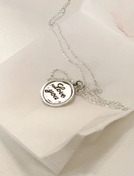 Love You coin necklace