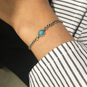 turquoise chain bracelet 