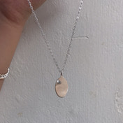 타원형 펜던트 목걸이 oval pendant necklace
