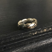 오블리크 실버 링 oblique silver ring