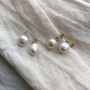 담수진주 드롭 이어링 fresh-water pearl drop earring