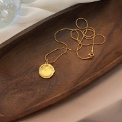 스탬핑 코인 목걸이 stamping coin necklace