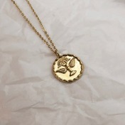 도브 코인 목걸이 dove coin necklace
