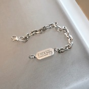라틴 플레이트 체인 팔찌 latin plate chain bracelet
