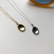오벌 솝 넥크리스 oval soap necklace