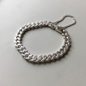 화이트 체인 팔찌 7돈 white chain bracelet
