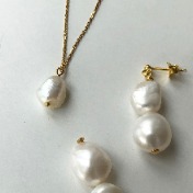내추럴 진주 목걸이 natural pearl necklace