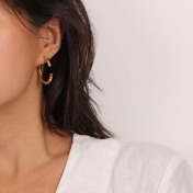 C 쉐입 이어링 C shaped earring
