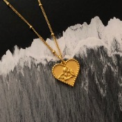 천사 하트 목걸이 angel heart necklace