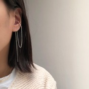 이어커프 체인 이어링 ear cuff chain earring