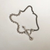 하프 체인 토글 팔찌 half chain toggle bracelet