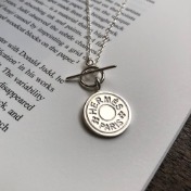 H 코인 토글 목걸이 H coin toggle necklace