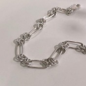 오링 체인 링크 팔찌 O-ring link chain bracelet
