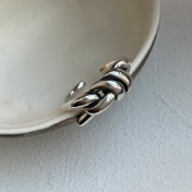 레이어 매듭 오픈 링 layer knot open ring