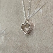 링클 하트 목걸이 wrinkle heart necklace