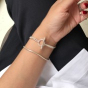 토글 체인 팔찌 toggle chain bracelet