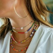 담수진주 비즈 목걸이 fresh-water pearl beads necklace