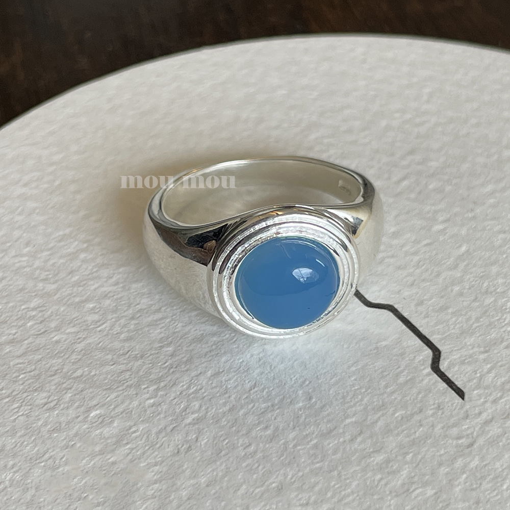 블루 칼세도니아 반지 blue calcedonia ring
