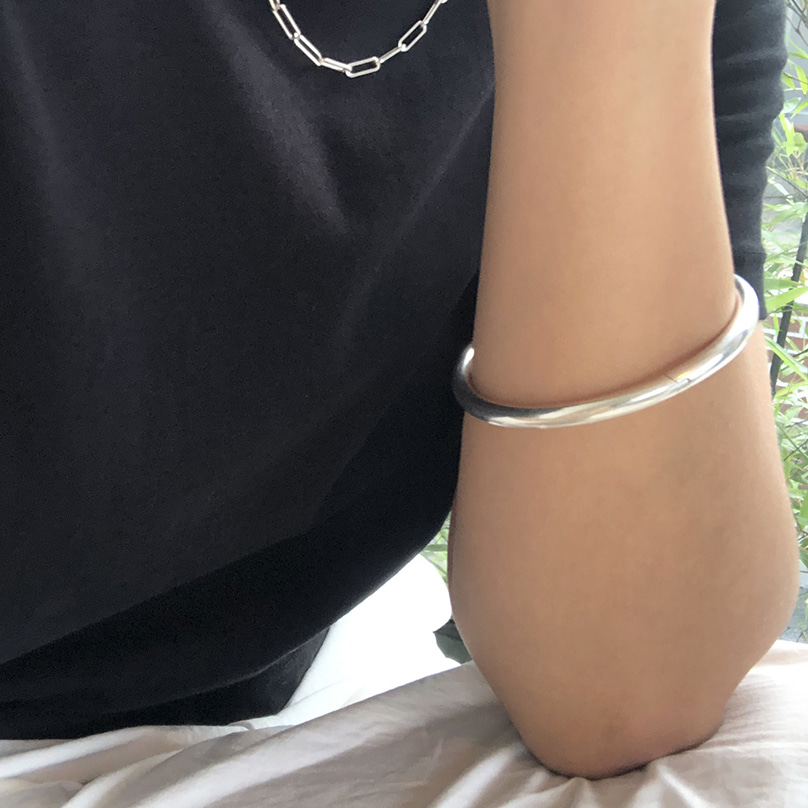 5 mm 플레인 뱅글 팔찌 plain bangle bracelet