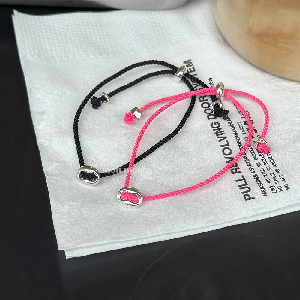타원 로프 끈 팔찌 oval rope bracelet