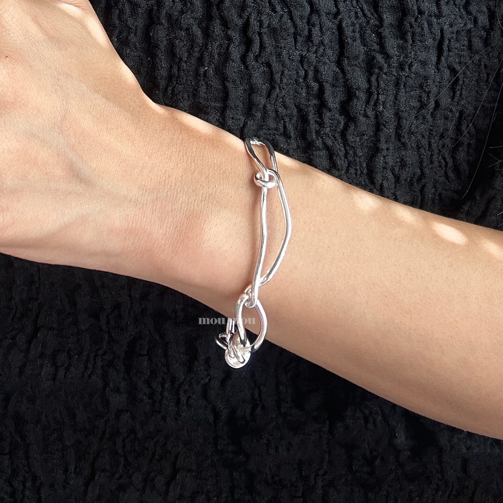 내추럴 와이어 매듭 팔찌 natural wire knot bracelet
