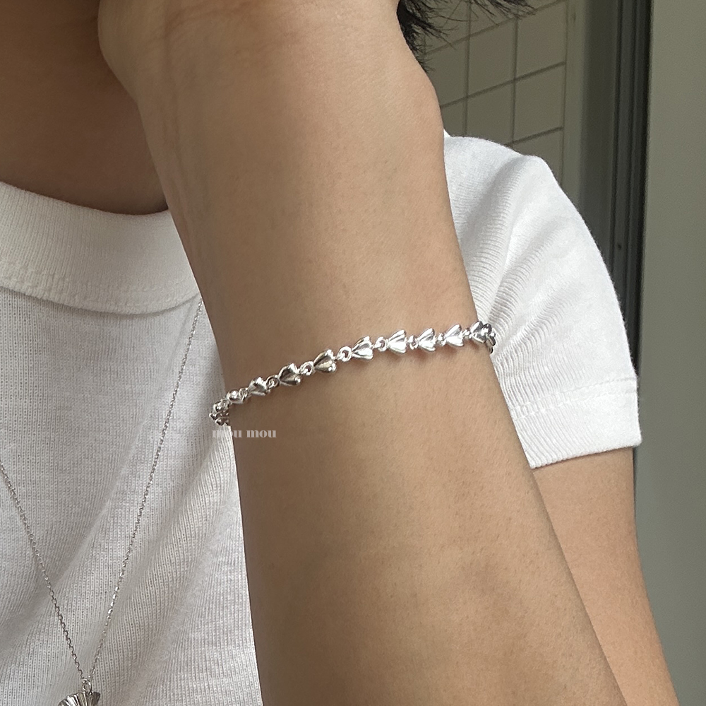 메이 하트 체인 팔찌 may heart chain bracelet