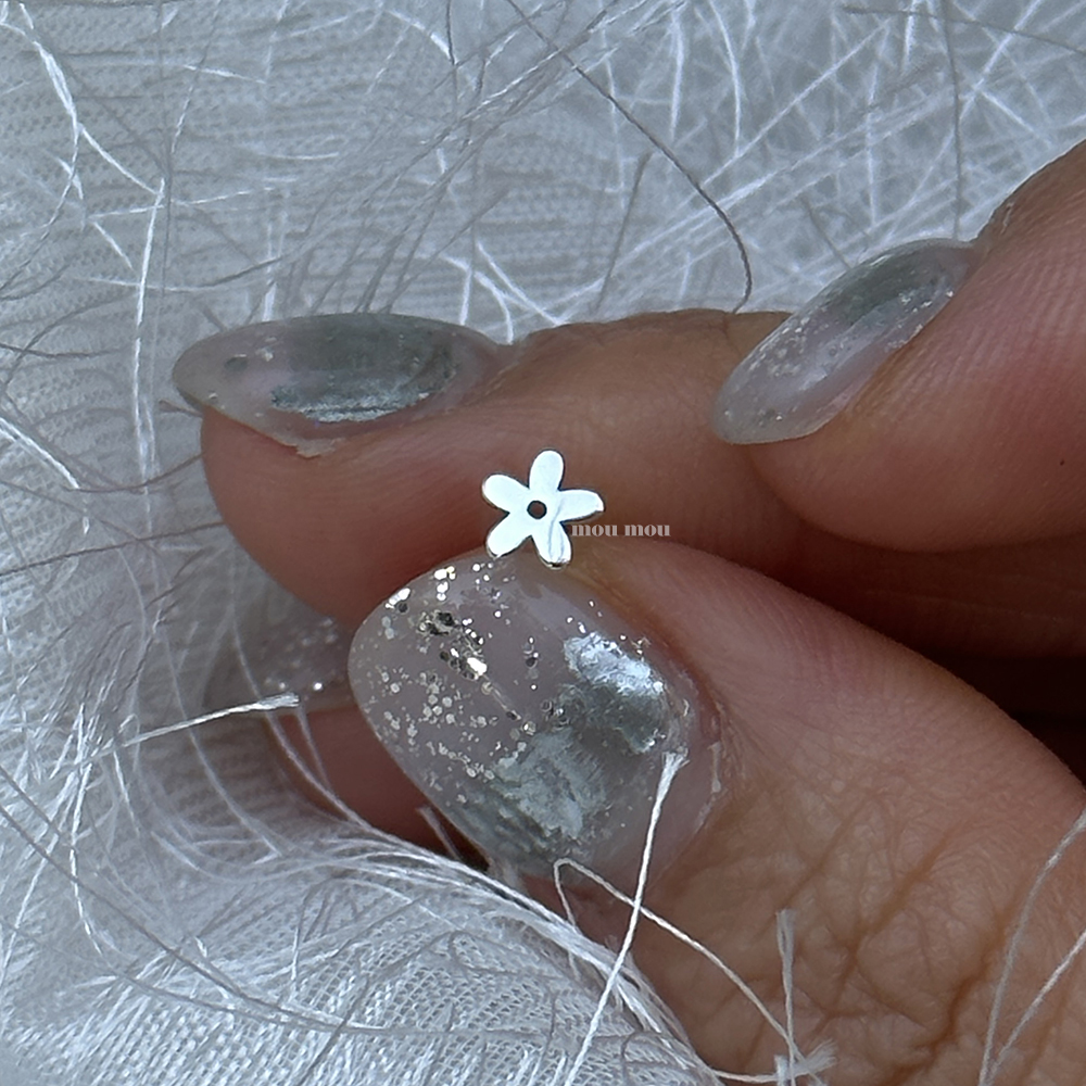 플레인 꽃 피어싱 plain flower piercing