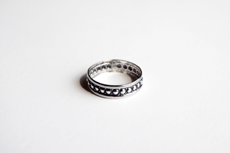 silver _ rosary ring