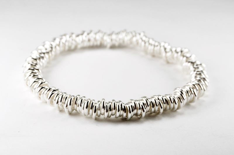silver _ O-RING  bracelet 